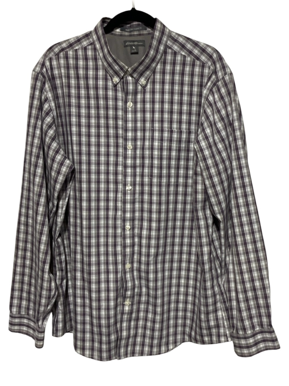 NWOT Eddie Bauer Men’s Plaid Button-Down Shirt – Size XL